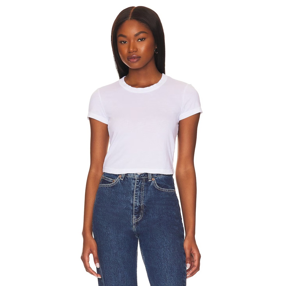 Cotton Citizen The Standard Baby Tee In White Women's Size XS